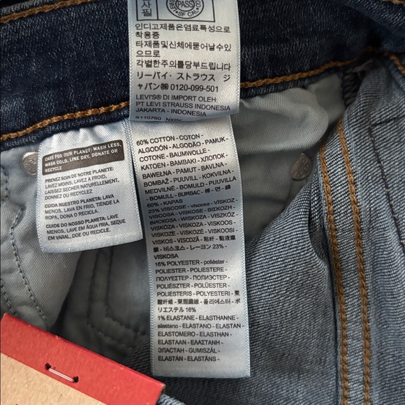 NWT Levi 724 High Rise Slim Straight Blue Jeans SZ 29X32 - Picture 7 of 9